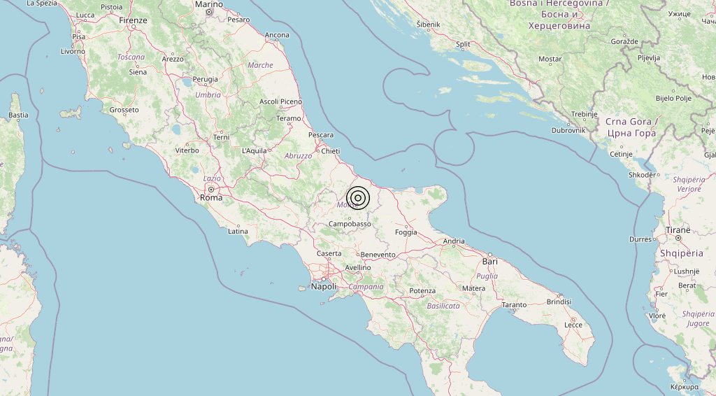 Terremoto Molise 30-07-2024